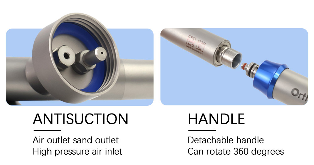 Dental Intraoral Aluminum Oxide Micro Sandblaster (Compatible KAVO Coupling)
